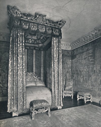 Benátští velvyslanci Rom v Knole. The Bedstead Made for James I, The Chair and Stolice of the od Unbekannt