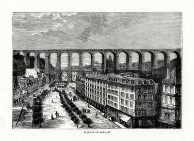 Viadukt v Morlaix, Francie, 1879 od Unbekannt