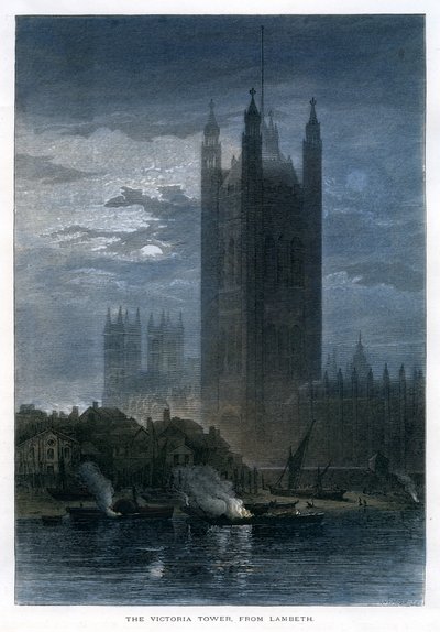 Victoria Tower, z Lambeth od Unbekannt