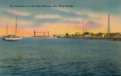 Nábřeží v Mexickém zálivu, Key West, Florida, c1940 od Unbekannt