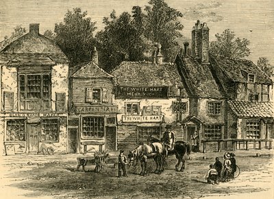 The White Hart, Knightsbridge, 1820, c1876. od Unbekannt