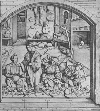 Dílna Konrada Seusenhofera, c17. století. od Unbekannt