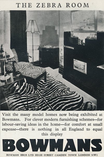 Zebra Room - Bowmans, 1933 od Unbekannt