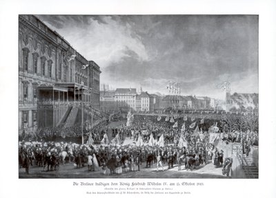 Nástup na trůn Fridricha Viléma IV Pruského, 15. října 1840, 1900. od Unbekannt