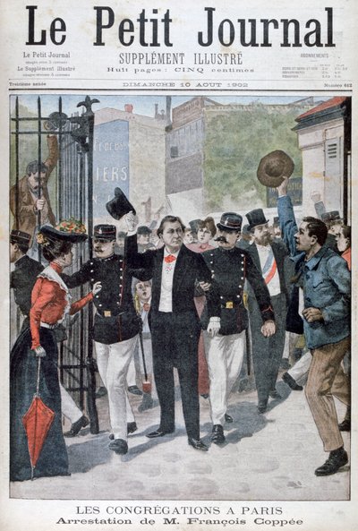 Zatčení Francoise Coppeeho, 1902 od Unbekannt