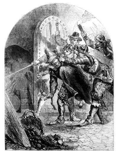 Zatčení Guye Fawkese 1570-1606, c1902 od Unbekannt