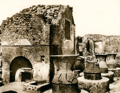 Pekárna a mlýn, Pompeje, Itálie, c1900 od Unbekannt
