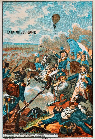 Balón Entreprenant, pilotovaný Coutelle, v bitvě u Fleurus, 1794 1890 od Unbekannt