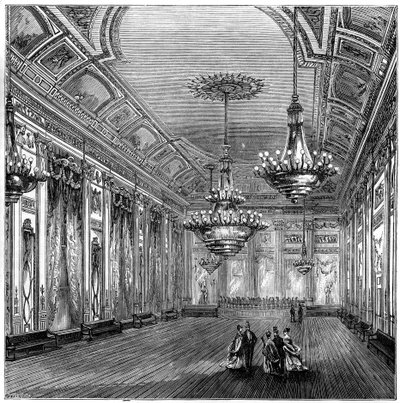 Taneční sál ve Williss Rooms, Londýn, 1891 od Unbekannt