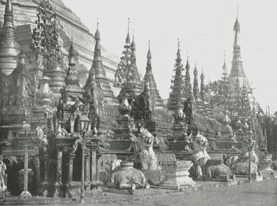 Základna Velké pagody, Rangún, Barma, 1895. od Unbekannt