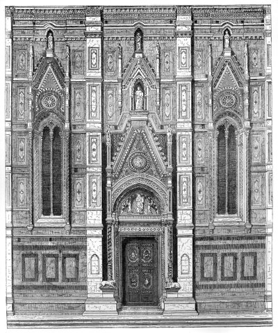 Kanonická brána baziliky Santa Maria del Fiore, Florencie, Itálie, 1882 od Unbekannt