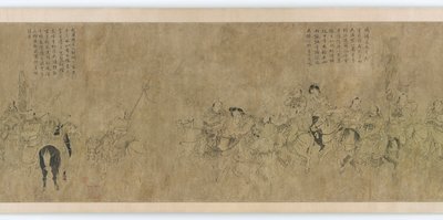 Zajetí Cai Wenji, dynastie Ming, 14.-15. století. od Unbekannt
