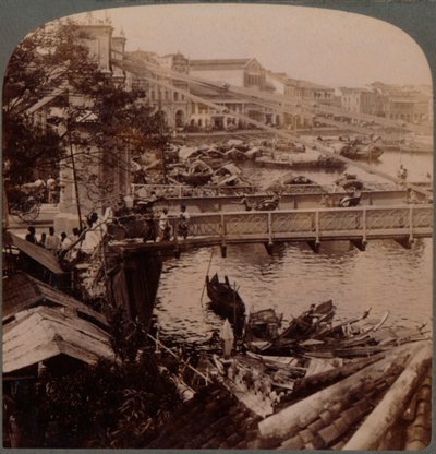 Centrum dopravy - řeka Singapur a most Kavanagh, z kanceláře Surveyors, Singapur, 19 od Unbekannt