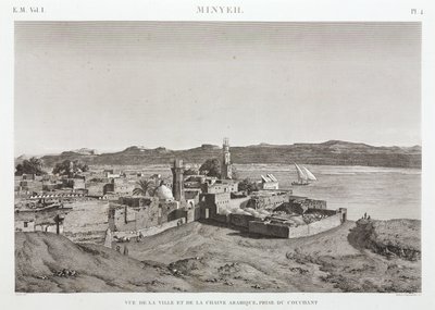 Město Al Minya a řeka Nil, Egypt od Unbekannt