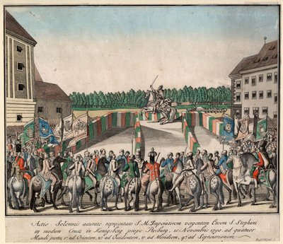 Korunovace císaře Leopolda II. uherským králem v Pressburgu 15. listopadu 1790. od Unbekannt
