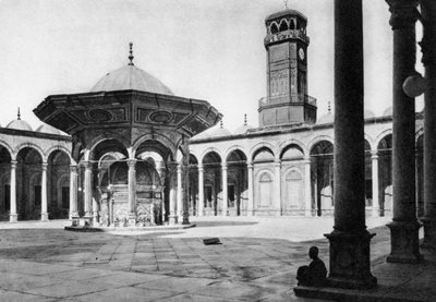 Nádvoří mešity Muhammada Aliho v Saladinově citadele, Káhira, Egypt, 20. léta 20. století od Unbekannt