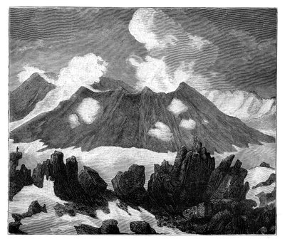 Kráter sopky Hekla, Island, c1890 od Unbekannt