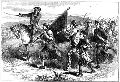 Dav ve Springfieldu s černou vlajkou, c1776-1781 c1880 od Unbekannt
