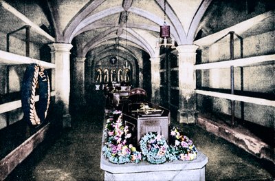 Krypta pod kněžištěm kaple svatého Jiří, hrad Windsor, 1910 1911 od Unbekannt