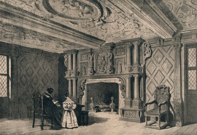 Přijímací pokoj, Park Hall, Shropshire, 1915 od Unbekannt