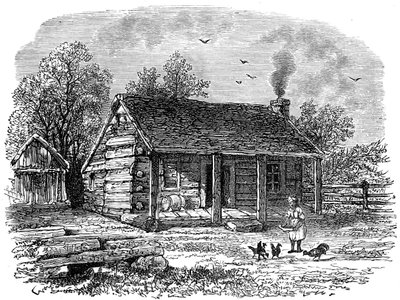 Raný domov Abrahama Lincolna, Gentryville, Indiana, 19. století od Unbekannt