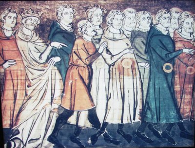 Vyhoštění Židů z Francie v roce 1182 Miniatura z Grandes Chroniques de France, 1320 od Unbekannt