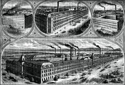 Továrny Singer Manufacturing Company, c1880 od Unbekannt