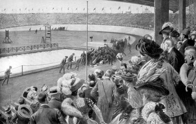 Cíl maratonu, olympijské hry, Londýn, 1908, c1920 od Unbekannt