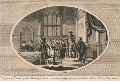 Pět členů Dolní sněmovny obviněných z velezrady, 1642 1793 od Unbekannt