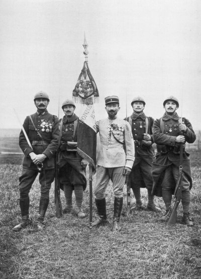 Vlajka Regiment de Marche, Francouzské cizinecké legie, c1914-1918 od Unbekannt