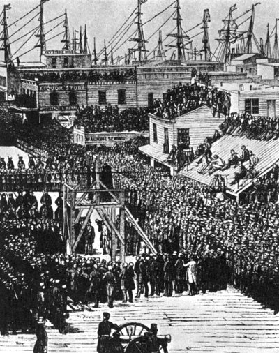 Oběšení Hetheringtona a Brace, San Francisco, 29. července 1856 1954 od Unbekannt
