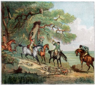 Zabití, lov na lišku, 1787 1890 od Unbekannt