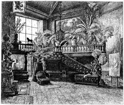 Větší ateliér Hanse Makarta, Vídeň, Rakousko, c1880-1882 od Unbekannt