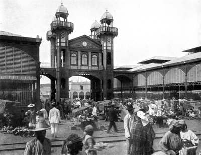 Tržiště, Port-au-Prince, Haiti, 1926 od Unbekannt