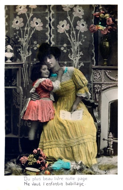 Krásnější kniha, Francouzská pohlednice, c1900 od Unbekannt