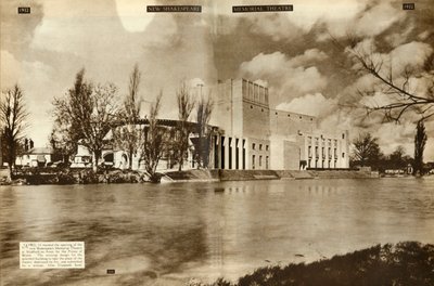 Nové divadlo Shakespeare Memorial Theatre, Stratford-upon-Avon, Warwickshire, 1932, 1935. od Unbekannt