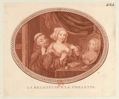 Jeptiška na záchodě, 1770-1780. od Unbekannt