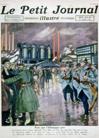 Okupace Porúří francouzskými a belgickými vojsky, 1923 od Unbekannt
