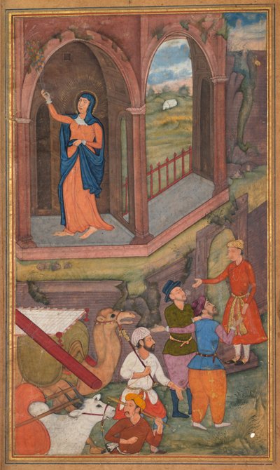 Místo Ježíšova narození, z Mirat al-quds otce Jeroma Xaviera, 1602-1604. od Unbekannt