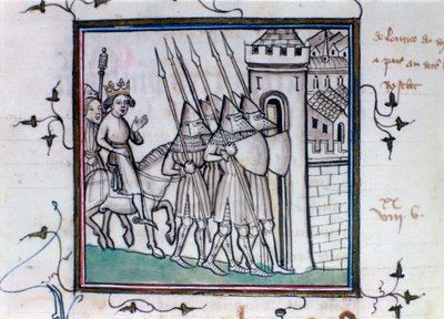 Návrat francouzského Karla VI. po bitvě u Rosbecque, 1382, 14.–15. od Unbekannt