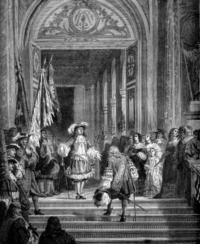 Návrat Grand Conde do Versailles, 1674 1882-1884 od Unbekannt