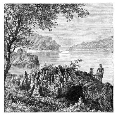 Řeka Salwen, nad Moulmein, Myanmar, 1895 od Unbekannt