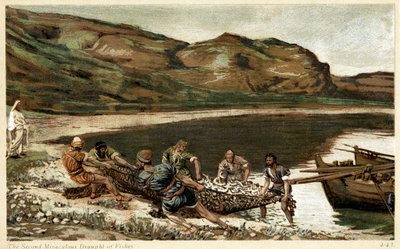 Druhý zázračný návrh ryb, c1890 od Unbekannt