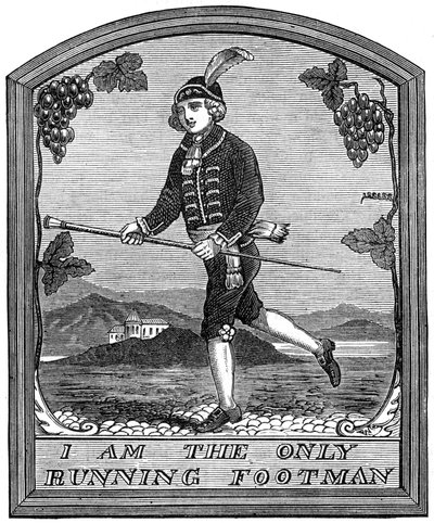 Znamení The Running Footman, Londýn, 1891 od Unbekannt