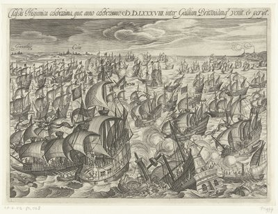 Potopení španělské armády v roce 1588, 1601 od Unbekannt