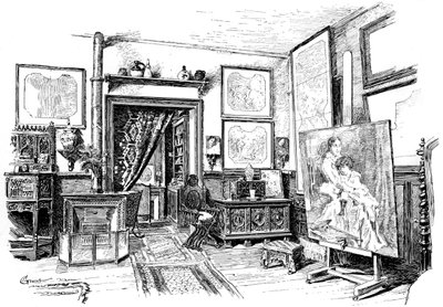 Menší ateliér Paul-Jacques-Aime Baudry, c1880-1882 od Unbekannt