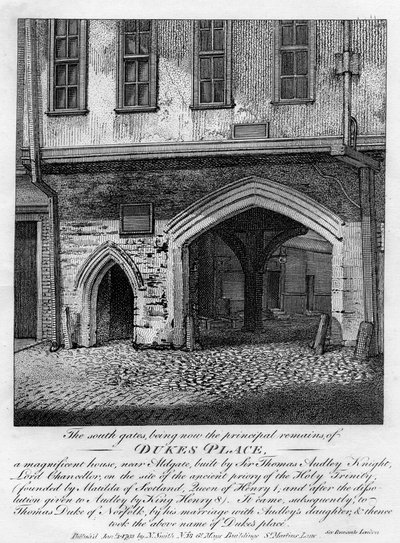 Jižní brány, Dukes Place, poblíž Aldgate, Londýn, 1793 od Unbekannt