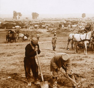 Stanice, Bray-sur-Somme, severní Francie, c1914-c1918 od Unbekannt
