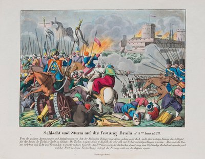 Útok na pevnost Brailov 15. června 1828, c. 1830 od Unbekannt
