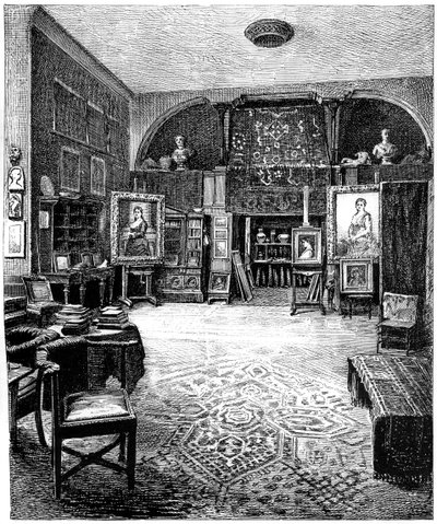 Ateliér sira Frederica Leightona, c1880-1882 od Unbekannt